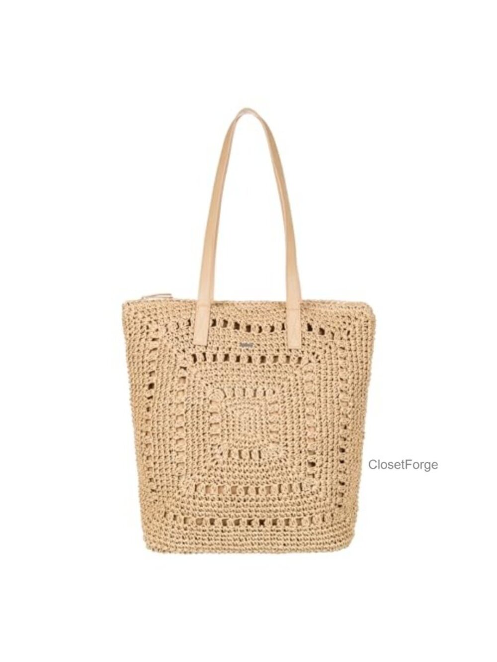 Beach Tote Bag Paper Straw Lightweight Breathable Travel